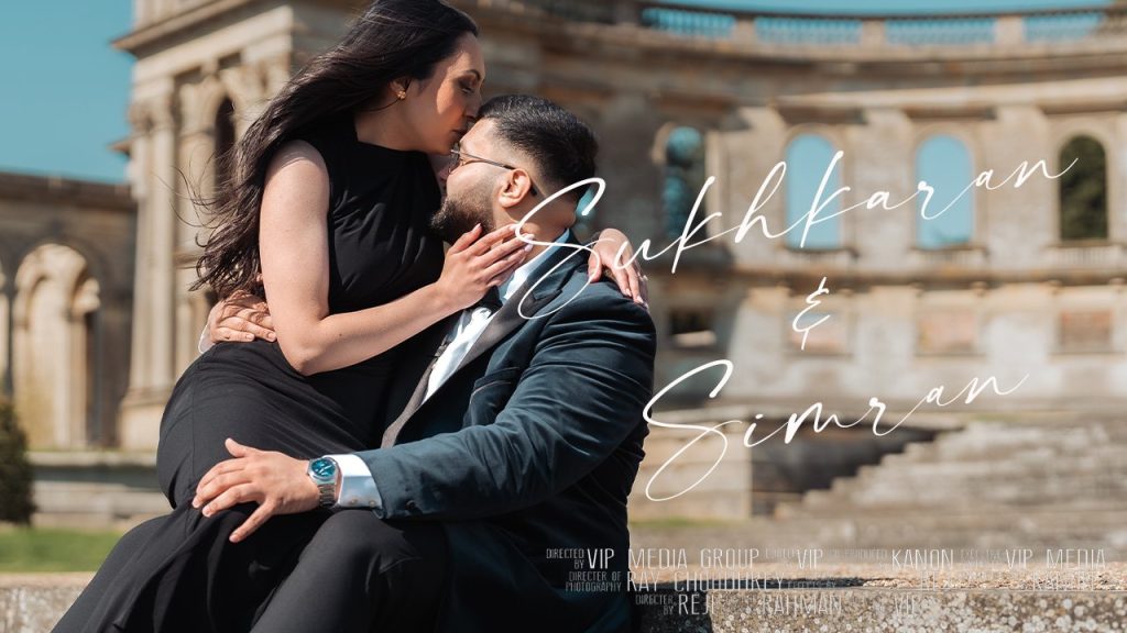 Sukhkaran & Simran — wedding film poster